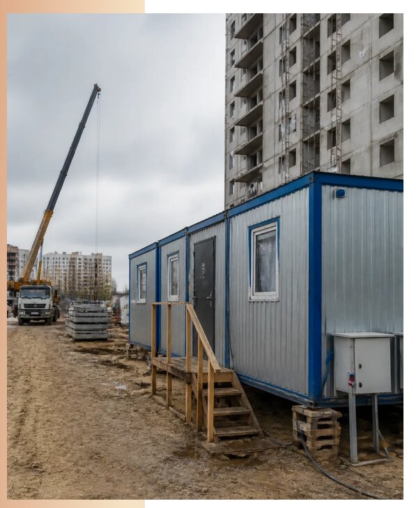 Аренда строительных вагончиков для рабочих в Апатитах